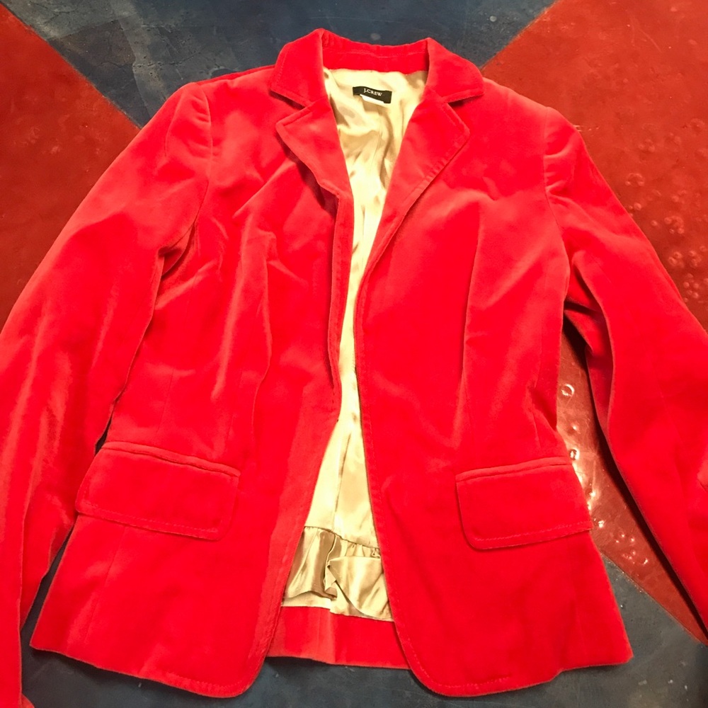 J Crew Velvet Blazer